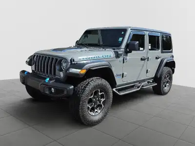 Wrangler Unlimited Rubicon 4xe with Rock-Trac 4x4 system with locking differentials, Electronic sway...