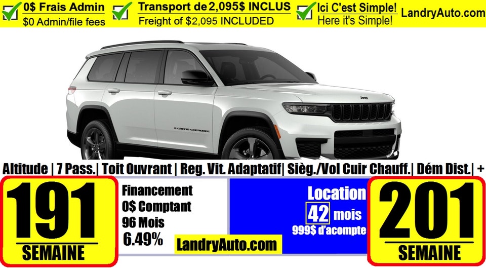 2023 Jeep Grand Cherokee L ALTITUDE