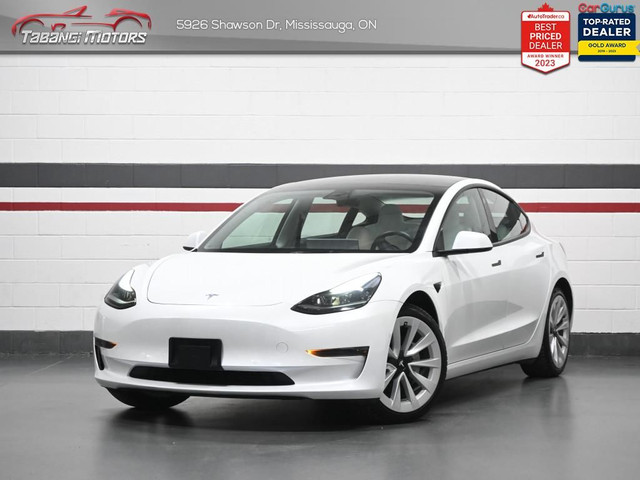 2022 Tesla Model 3 Standard Range Plus No Accident White Leather in Cars & Trucks in Mississauga / Peel Region