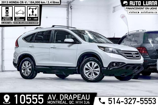 2013 HONDA CR-V EX AWD/TOIT OUVRANT/MAGS/CAMERA/CARFAX CLEAN in Cars & Trucks in City of Montréal