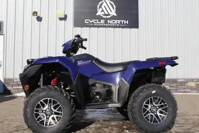 2023 Suzuki King Quad 500 XPZ EPS. For a limited time, comes with a Free Warn Winch + a $1200 Rebate...