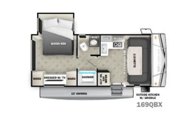 2023 Forest River WILDCAT 169QBX in Travel Trailers & Campers in Edmonton - Image 2