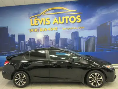HONDA CIVIC 2015 EX TOIT OUVRANT ÉLECTRIQUE / INTÉRIEUR EN TISSU CHAUFFANT / BLUETOOTH / CAMÉRA DE R...