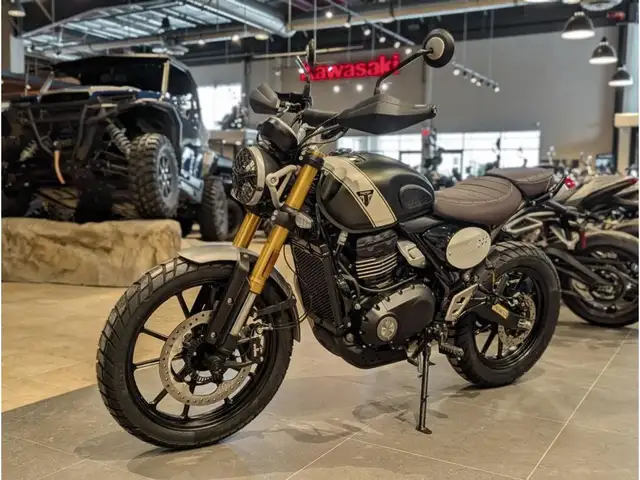 2025 Triumph Scrambler 400 X // Matte Khaki Green/Fusion White in Dirt Bikes & Motocross in Winnipeg - Image 14