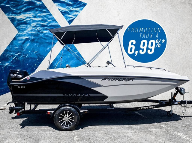 2023 STARCRAFT SVX 171 OB 90HP deck boat bateau Ponte in Powerboats & Motorboats in Gatineau