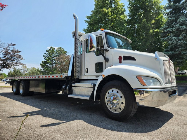  2019 Kenworth T370 28' NRC Deck, Tandem, Auto, PX-9, ONLY 247,5 in Heavy Trucks in City of Montréal - Image 3