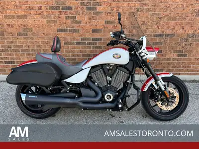 SUPER COOL Victory Hammer S with a Cobra pipe, NEW tires, black engine guard, Corbin seat with rider...