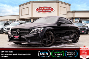 2018 Mercedes-Benz C-Class C 300 4MATIC COUPE |AMG PKG|BURMESTER SOUND|RED INT|360 CAM|