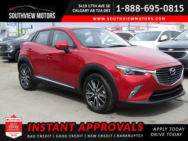 2017 Mazda CX-3 AWD GT HUD/LEATHER/SUEDE/B.CAMERA/SUNROOF/NEW TI in Cars & Trucks in Calgary
