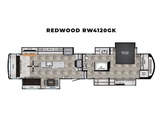  2024 Crossroads RV Redwood 4120GK Fifth Wheels 2024 CrossRoads  in Travel Trailers & Campers in Lanaudière - Image 2