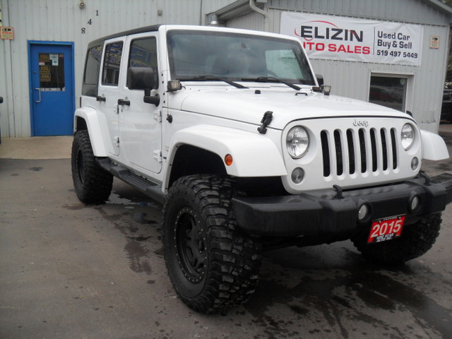 2015 Jeep Wrangler Unlimited Sahara|2 TOPS|CERTIFIED|1 OWNER in Cars & Trucks in Kitchener / Waterloo - Image 2