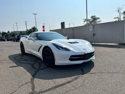 2017 Chevrolet Corvette Stingray 1LT White 6.2L V8 7-Speed Manual with Active Rev Matching Call us a...