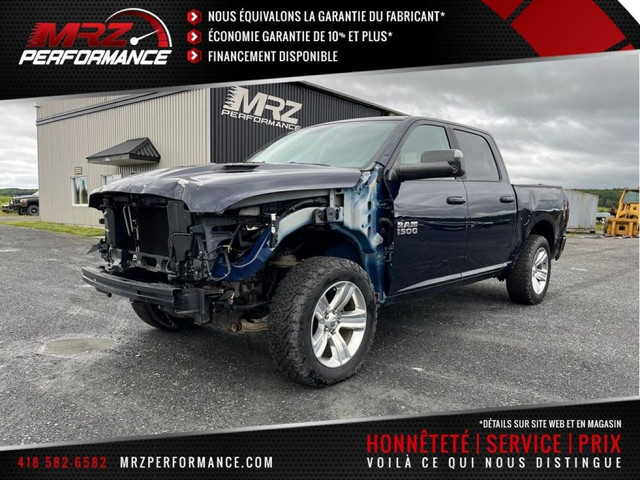 2017 Ram 1500 Sport Crew Cab FULL Cuir Toit GPS Mags 20'' in Cars & Trucks in St-Georges-de-Beauce
