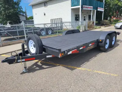 YEAR: 2025 MAKE: RAINBOW MODEL: EXPRESS CARHAULER TRAILER SIZE: 7' X 18' AXLES: 2-7000LB AXLE G.V.W....