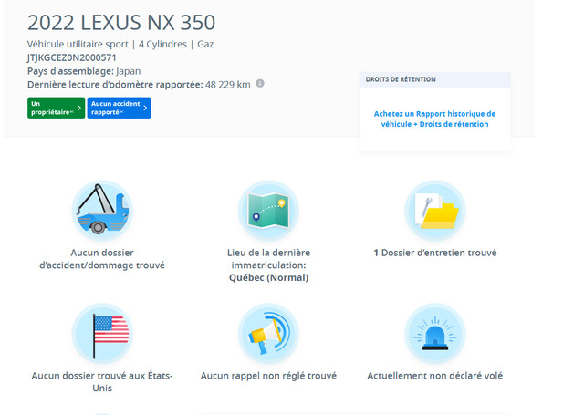 2022 Lexus NX NX 350/ F sport 2 / bluetooth / toit ouvrant Bien  in Cars & Trucks in Laval / North Shore - Image 2