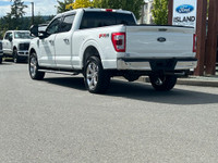 This 2021 Ford F-150 LARIAT has a Star White Exterior and Black Leather Interior with seating for 5.... (image 3)