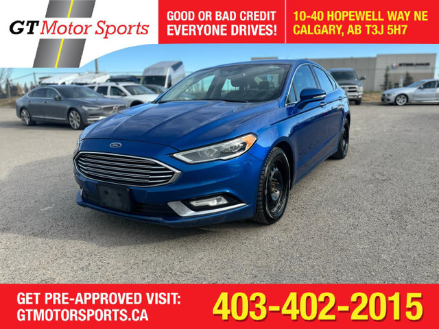 2017 Ford Fusion SE | LEATHER | BACKUP CAM | NAV | $0 DOWN in Cars & Trucks in Calgary