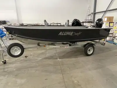 2023 ALUMACRAFT v14 bateau de peche alumacraft v14 2023 neuf mercury 20 hp remorque shorland garanti...
