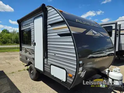 Forest River Aurora Light travel trailer 13RDX highlights: 54in.in. x 74in.in. Queen Bed Two Burner...