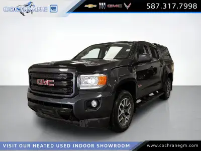 Our 2019 GMC Canyon All Terrain Crew Cab 4X4 offers premium good looks in Dark Sky Metallic. Powered...