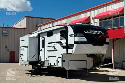 The 2024 K-Z Durango Half-Ton 256RKT is a spacious couple's retreat with bright, modern farmhouse fi...