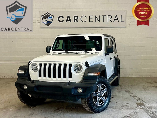 2019 Jeep Wrangler Unlimited Sport 4x4| No Accident| Rear Cam| P in Cars & Trucks in Barrie