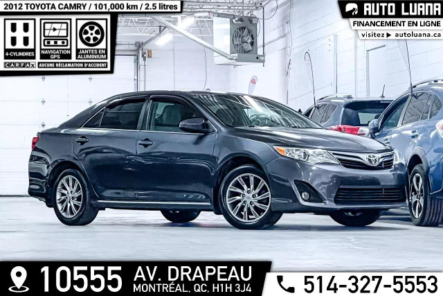 2012 TOYOTA Camry 4 CYL/MAGS/NAVIGATION/BLUETOOTH/101,000km in Cars & Trucks in City of Montréal