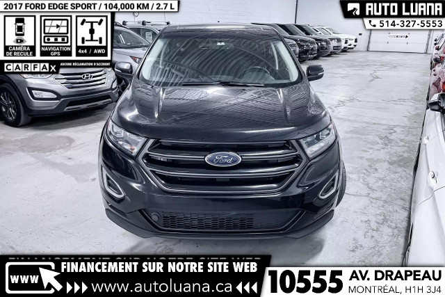 2017 FORD Edge Sport AWD/TOIT/NAVI/CUIR/CAMERA/CARPLAY/MAGS 21" in Cars & Trucks in City of Montréal - Image 3