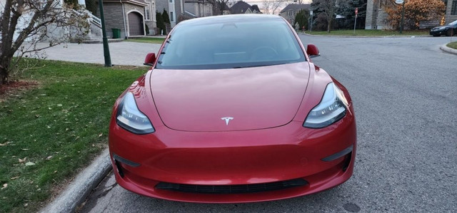 2019 Tesla Model 3 SR Plus - Red on Black in Cars & Trucks in City of Montréal - Image 3