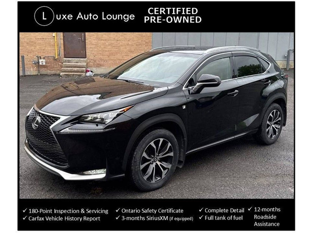 2017 Lexus NX 200t F-SPORT AWD, LOW KM, SUNROOF, RED LEATHER!!! in Cars & Trucks in Ottawa