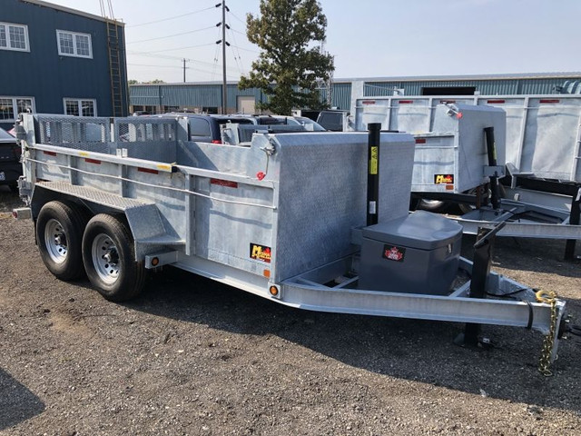 7 Ton Miska Galvanized Dump Trailer in Cargo & Utility Trailers in Oakville / Halton Region - Image 3