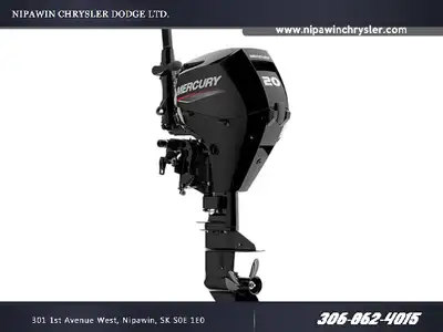 Nipawin Chrysler Dodge Ltd. 20MLH 2024 Mercury Marine FourStroke 20 EFIOutput far beyond its sizePut...