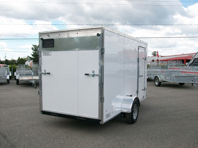  2024 Weberlane cargo 6' x 12' v-nose 1 essieux porte rampe VTT  in Travel Trailers & Campers in Laval / North Shore - Image 3