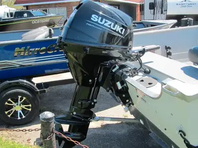 LOW HOURS 1 OWNER SUZUKI 30 ELECTRIC START, TRIM, 20'' SHAFT, BACK UP PULL START, GREAT VALUE AT $47...