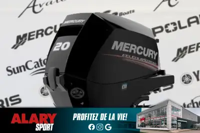 Ce moteur hors-bord MERCURY 20ELH 2025 est disponible DÈS MAINTENANT! Contactez-nous au 450-420-2707...