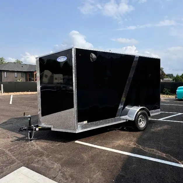 6x12 Single Axle 6.6 INT Enclosed Cargo Trailer in Cargo & Utility Trailers in Brantford - Image 12