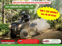 2024 KAWASAKI BRUTE FORCE 300 - Only $35 Weekly, All-in