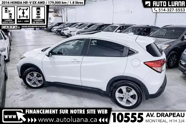 2016 HONDA HR-V EX AWD/TOIT/CAMERA ANGLE MORT/PUSH START/MAGS in Cars & Trucks in City of Montréal - Image 16