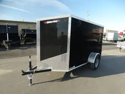 Come check out this 5x10 enclosed trailer! These donin.t stay in stock long! This trailer has a sing...