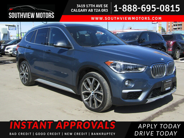  2016 BMW X1 AWD SPORT PKG/ H.U.D/NAV/B.CAM/LEATHER/PANO ROOF in Cars & Trucks in Calgary