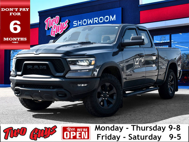 2022 Ram 1500 Rebel 4x4 Quad Cab 6'4 Box-Ltd Avail- Leather Nav in Cars & Trucks in St. Catharines