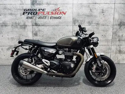 2024 Triumph Speed Twin 1200 ABS | Gas Suspension Seulement 13700 KM Sublime combo de couleur -Matte...