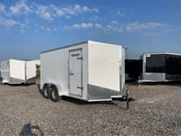 New 2024 7x14 Enclosed Trailer with 5200lb axles
