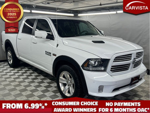 2014 RAM 1500 SPORT CREW - HEMI/LEATHER/SUNROOF/LOCAL TRADE IN -