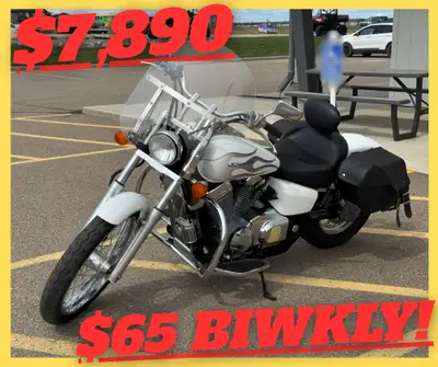 PAYMENTS AS LOW AS $65 BY-WEEKLY. 2009 HONDA SHADOW 750 TOURING IN LIKE NEW CONDITION! INCLUDES WIND...