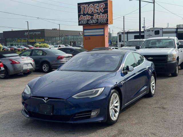 2016 Tesla Model S AS IS, 90D, EX TESLA SERVICE, BLUE, NO REAR S in Cars & Trucks in London