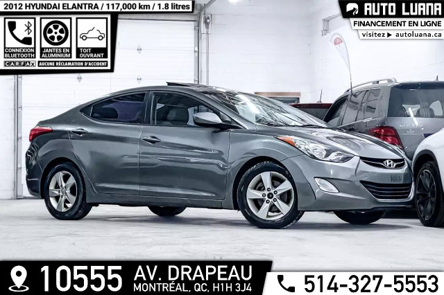 2012 HYUNDAI Elantra GLS TOIT OUVRANT/MAGS/BLUETOOTH/117,000km in Cars & Trucks in City of Montréal