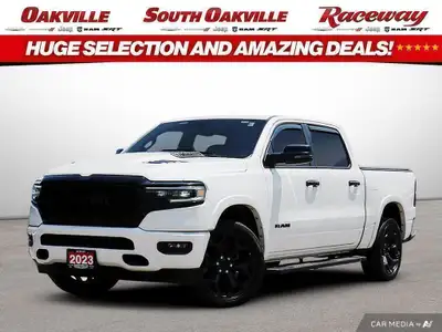 Recent Arrival! 2023 Ram 1500 Limited Ivory White Tri-Coat Pearlcoat HEMI 5.7L V8 VVT 8-Speed Automa...