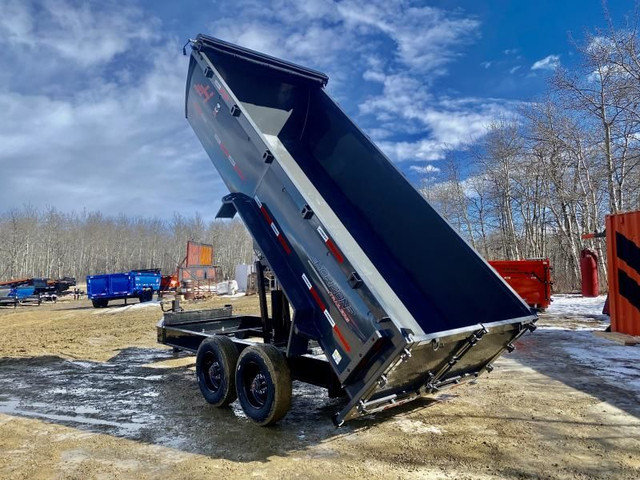2024 Horizon Trailers 81''X16' DUMP BOX W/ 3' HIGH SIDES 21000 G in Cargo & Utility Trailers in Strathcona County - Image 2