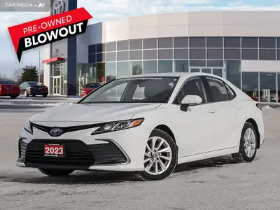 WAS: $34250 NOW: $32750 plus taxes and licensing feesThe 2023 Toyota Camry Hybrid in Super White is...